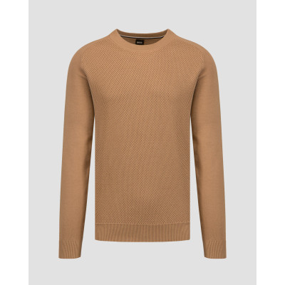 Men’s beige sweater Beige Hugo Boss Pontevico