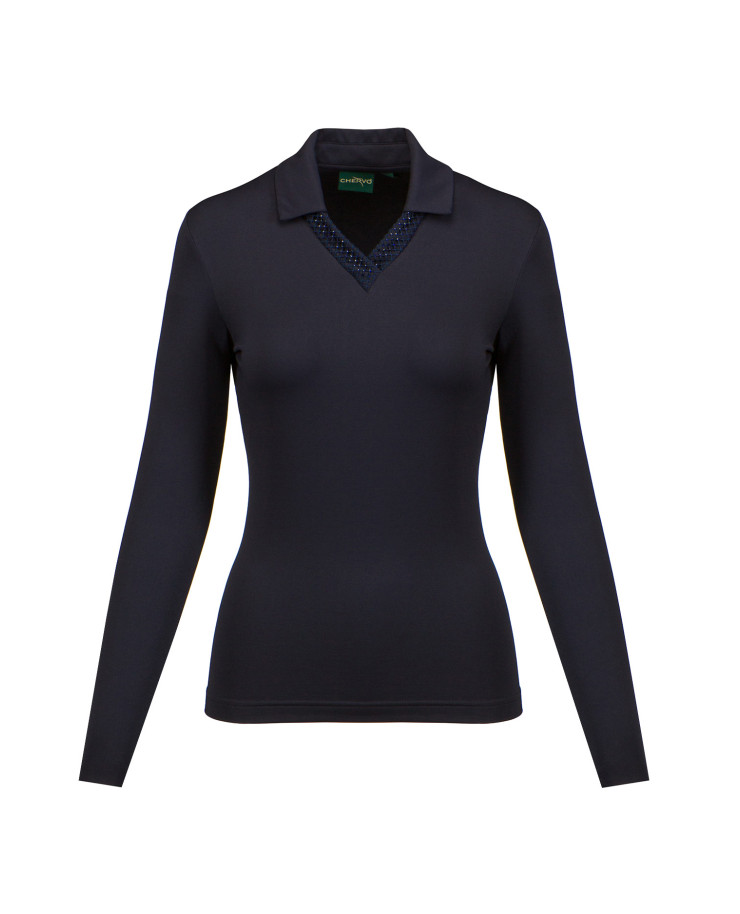 CHERVO Annamaria long sleeve polo