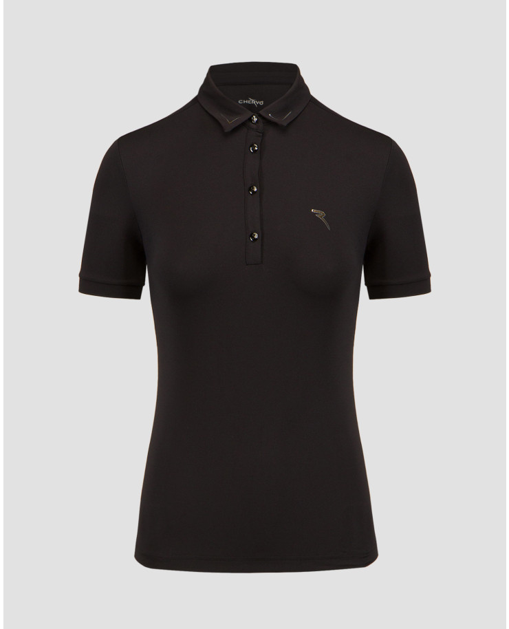 Women’s black polo Chervo Antracite