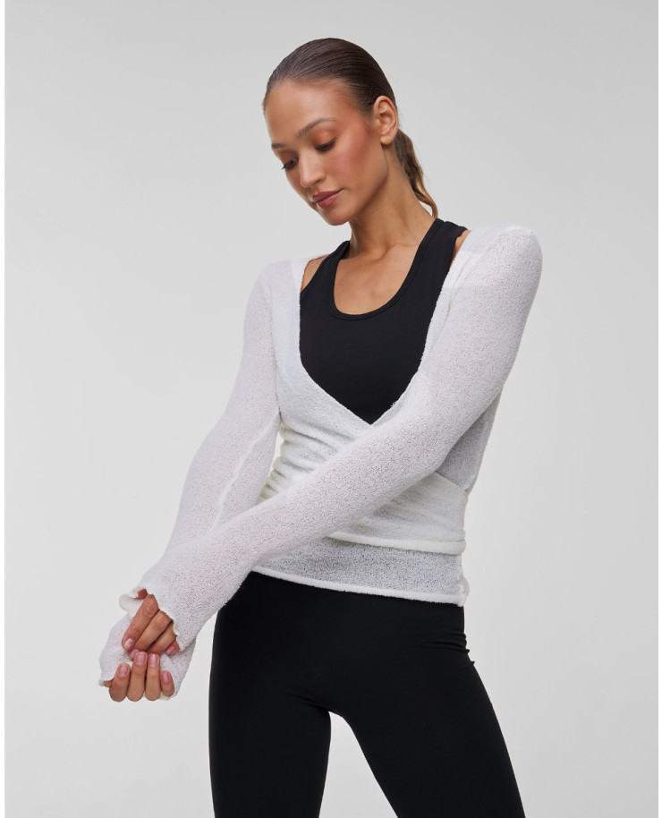 Pull en laine blanc pour femmes Deha