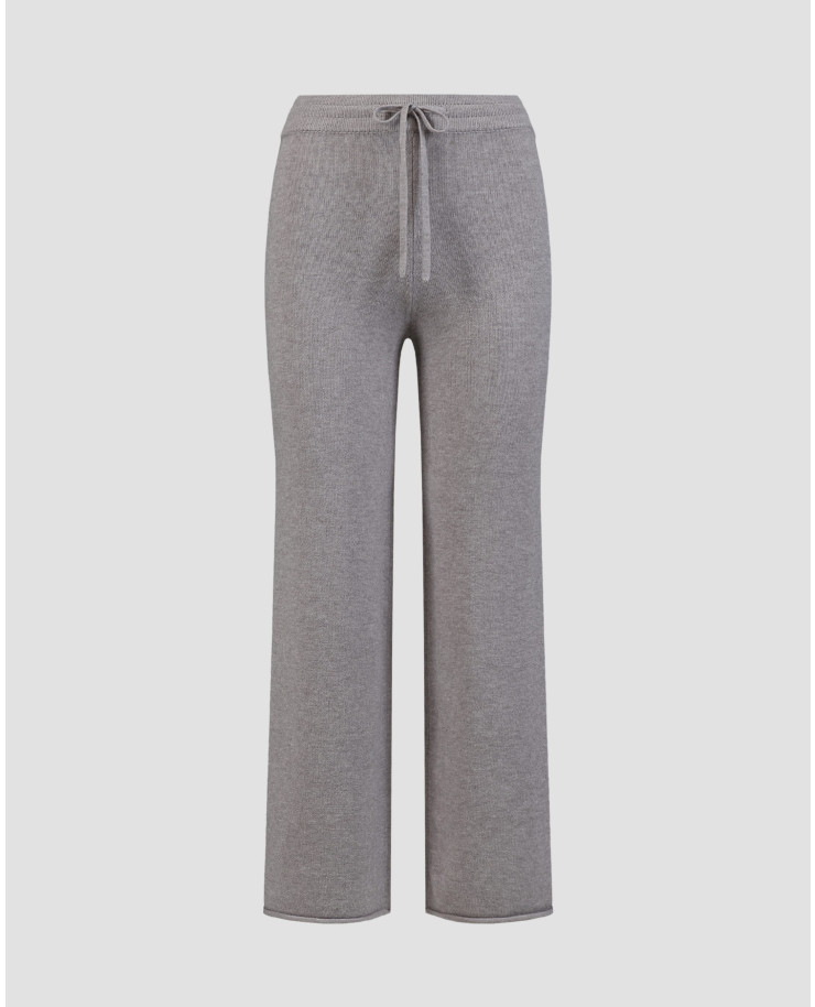 Women's grey viscose knitted trousers Deha