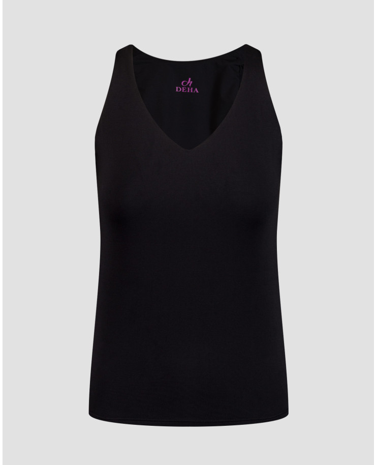 Top de sport noir pour femmes Deha