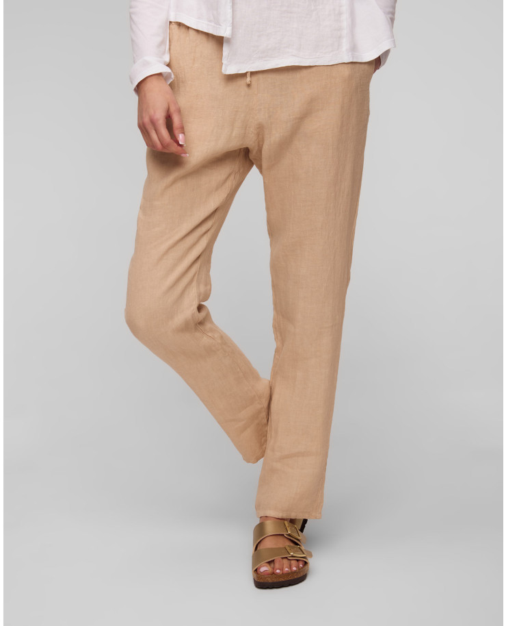 Women’s beige linen trousers Deha