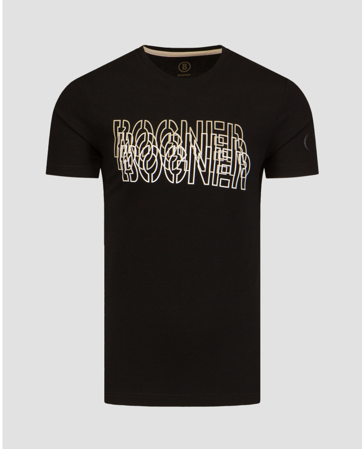 T-shirt nera da uomo BOGNER Kane