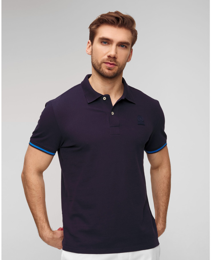 Polo bleu marine pour hommes BOGNER Fion-6 