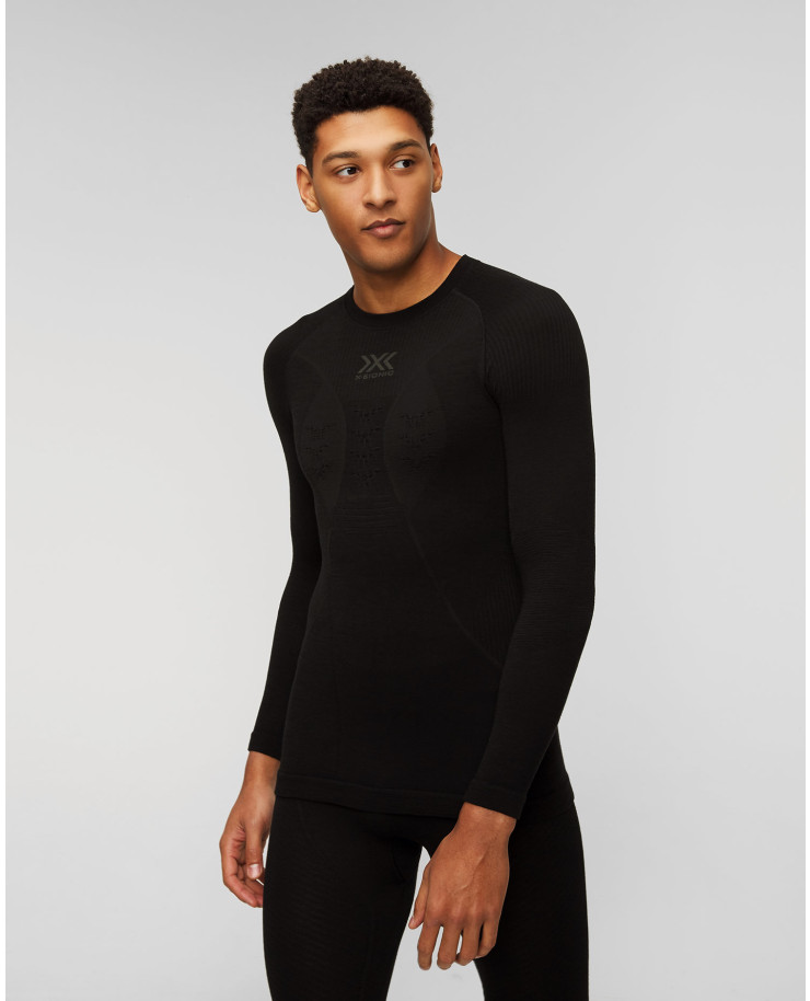 Longsleeve thermoactif noir pour hommes X-Bionic Merino