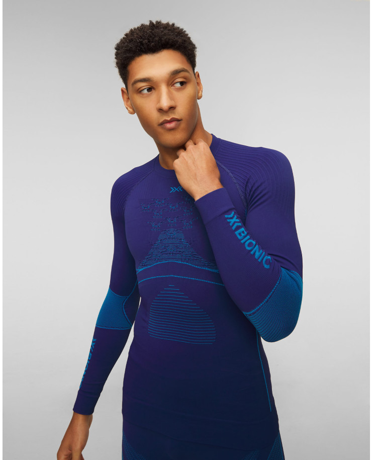 Longsleeve thermoactive bleu marine pour hommes X-Bionic Energy Accumulator 4.0 LG SL