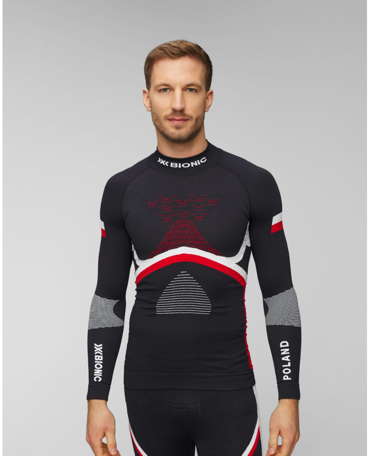 Longsleeve thermoactif à col roulé pour hommes X-Bionic Energy Accumulator 4.0 Patriot Poland 