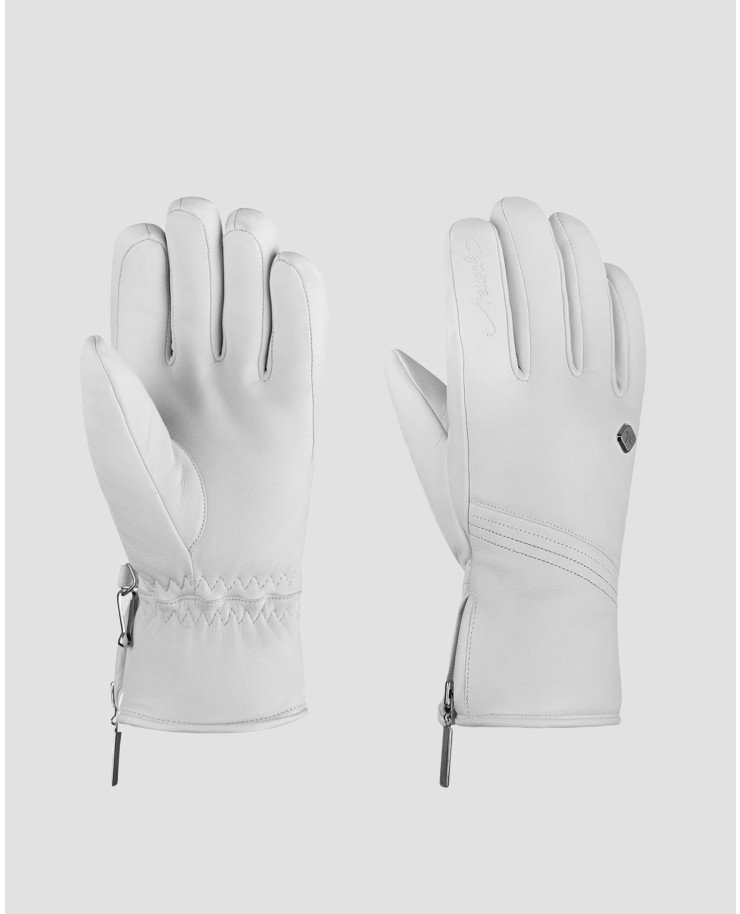 Gants de ski blancs pour femmes Reusch Camila 