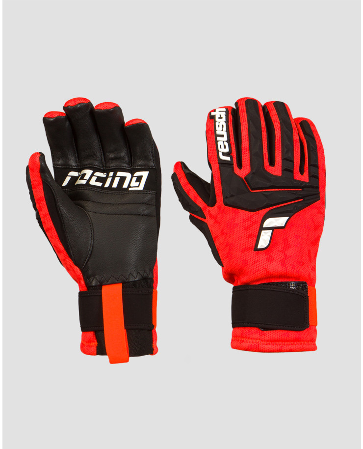 Gants de ski rouges et noirs Reusch World Cup Warrior Neo 