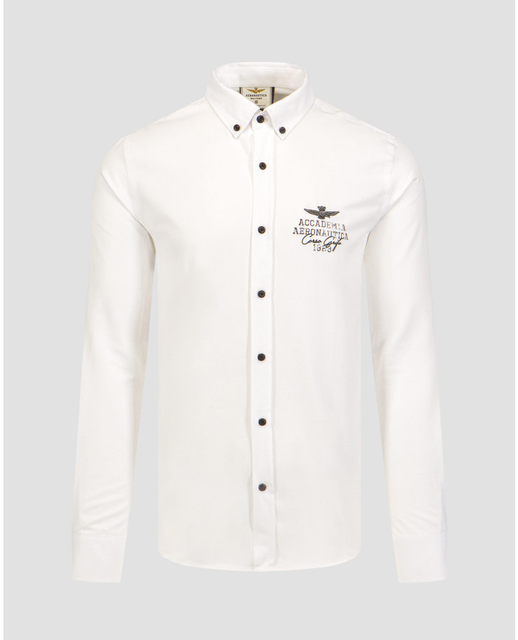 Men's white shirt Aeronautica Militare