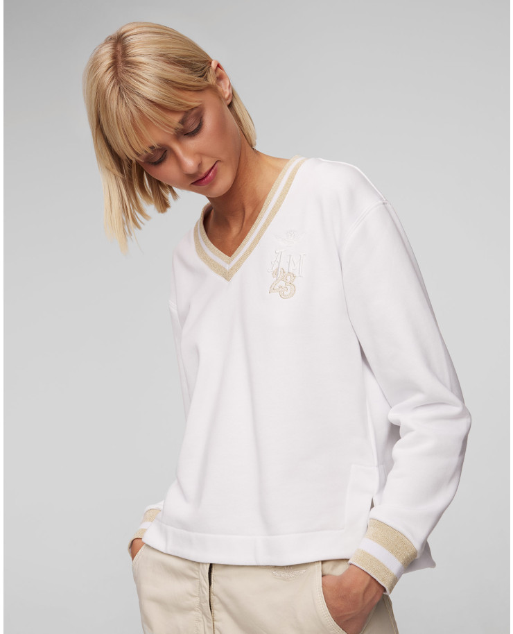 Women's white sweatshirt Aeronautica Militare