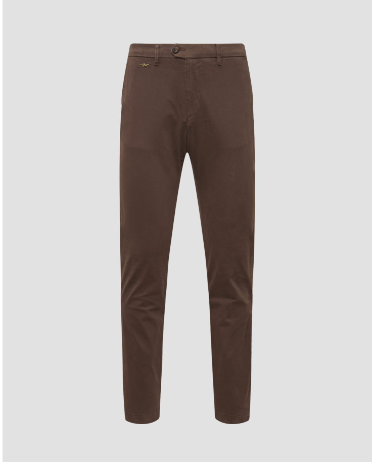 Pantalon marron pour hommes Aeronautica Militare