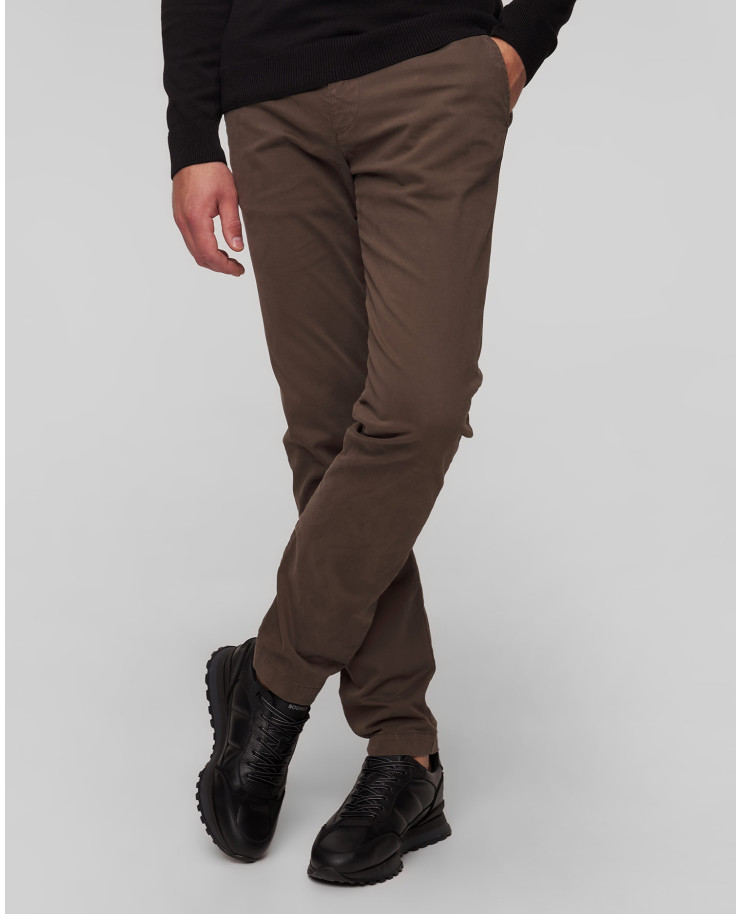 Pantalon marron pour hommes Aeronautica Militare