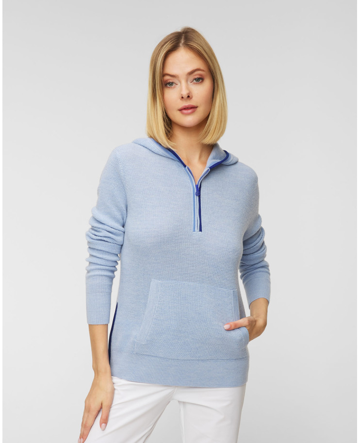 Mikina s kapucou G/FORE RELAXED FIT HOODED 1/4 ZIP S