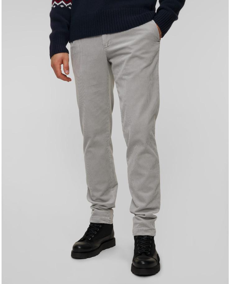 Pantalon gris pour hommes Alberto Jump Dusty Corduroy 