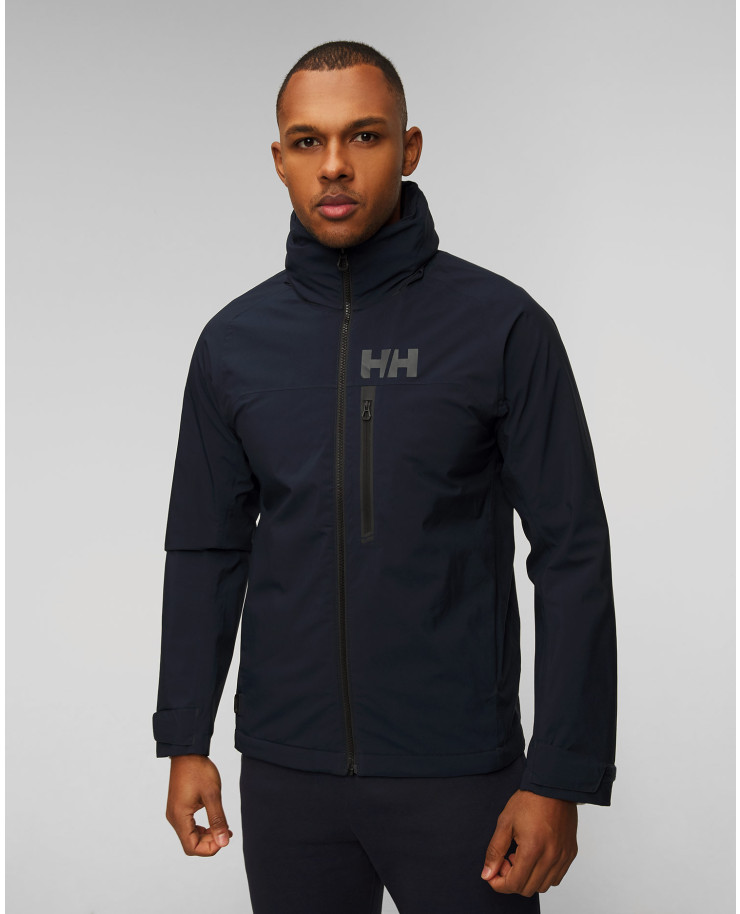 Giacca blu scuro da vela da uomo Helly Hansen Hp Racing Lifaloft Hooded Jkt