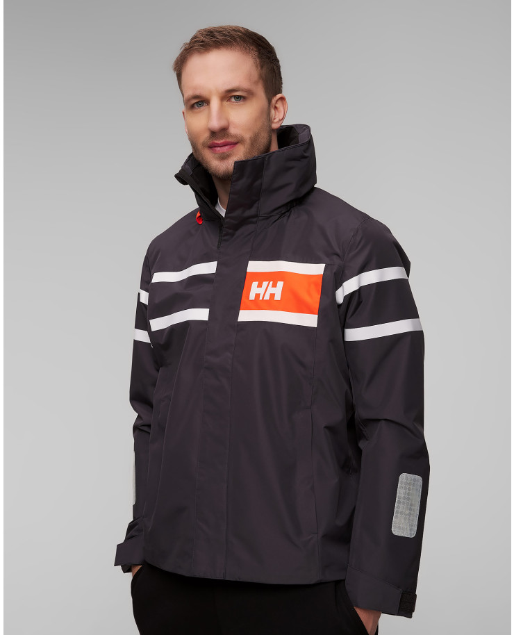 Šedá pánská jachtařská bunda Helly Hansen Salt Inshore Jacket