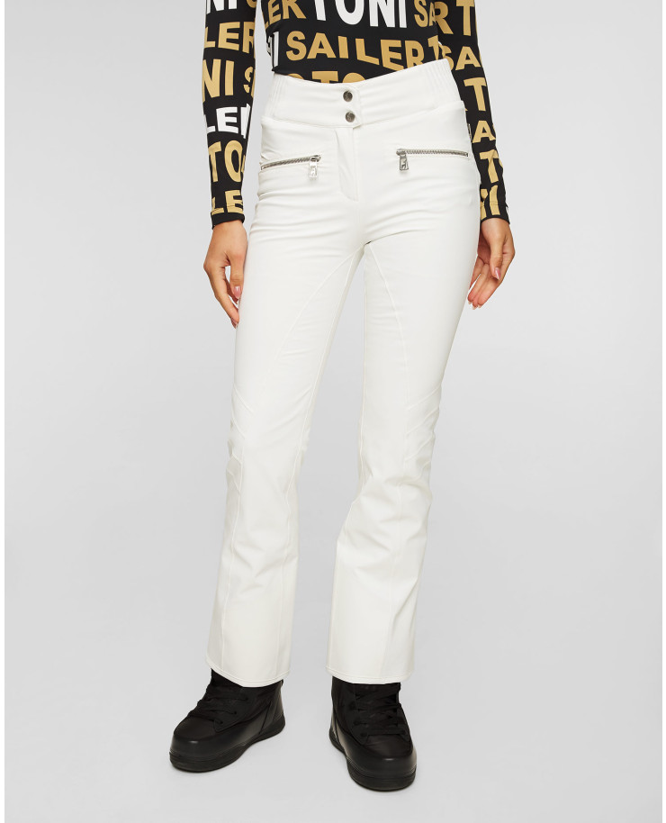 Women's white ski trousers Toni Sailer Alla