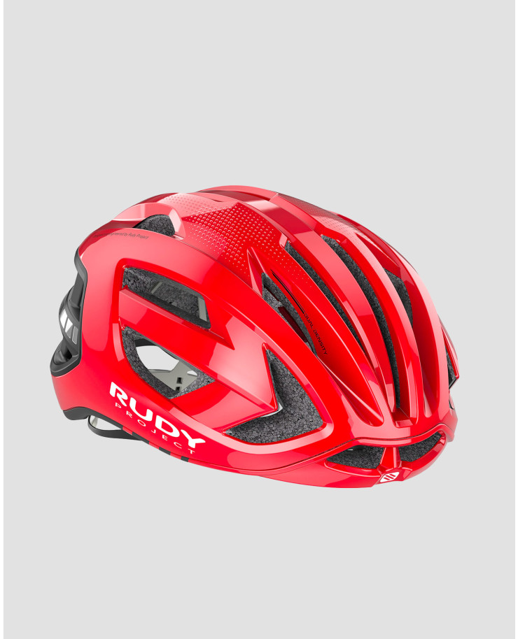 Red bicycle helmet Rudy Project Egos