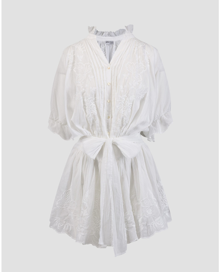 Robe brodée blanche pour femmes Juliet Dunn