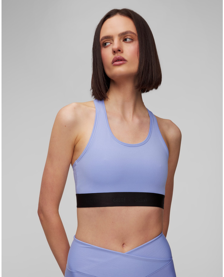 Modrá dámská sportovní podprsenka Casall Graphic Sports Bra