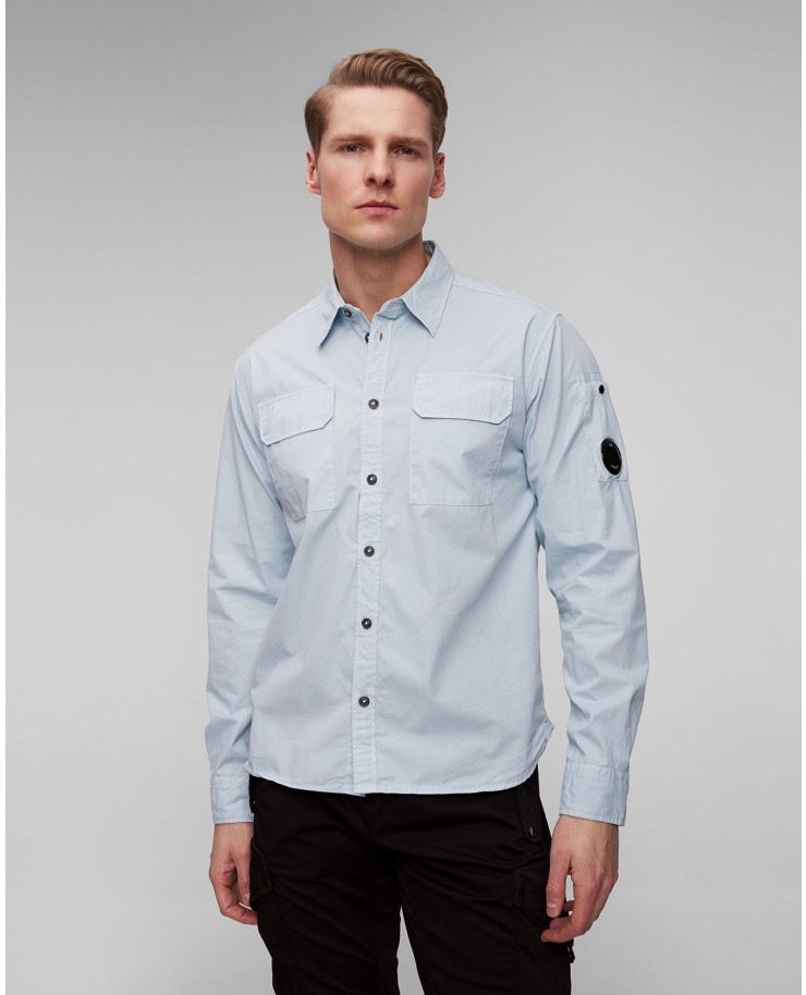 Chemise bleue pour hommes C.P. Company