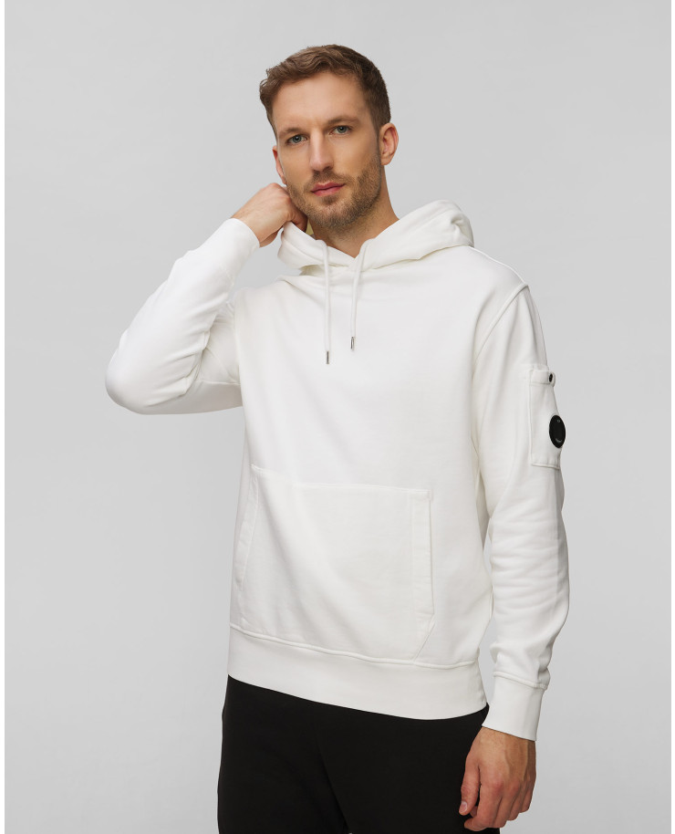 Sweat-shirt à capuche blanc pour hommes C.P. Company