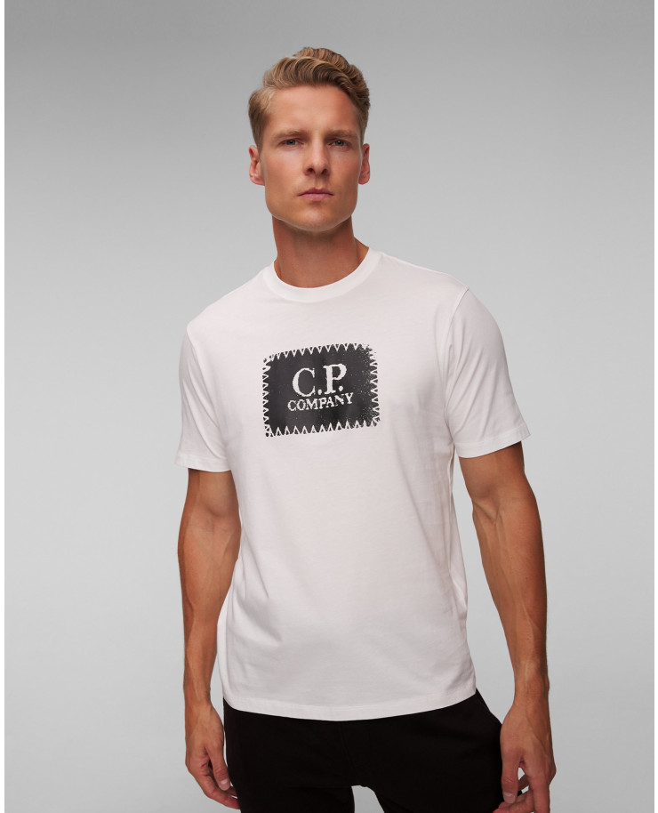 T-shirt blanc pour hommes C.P. Company