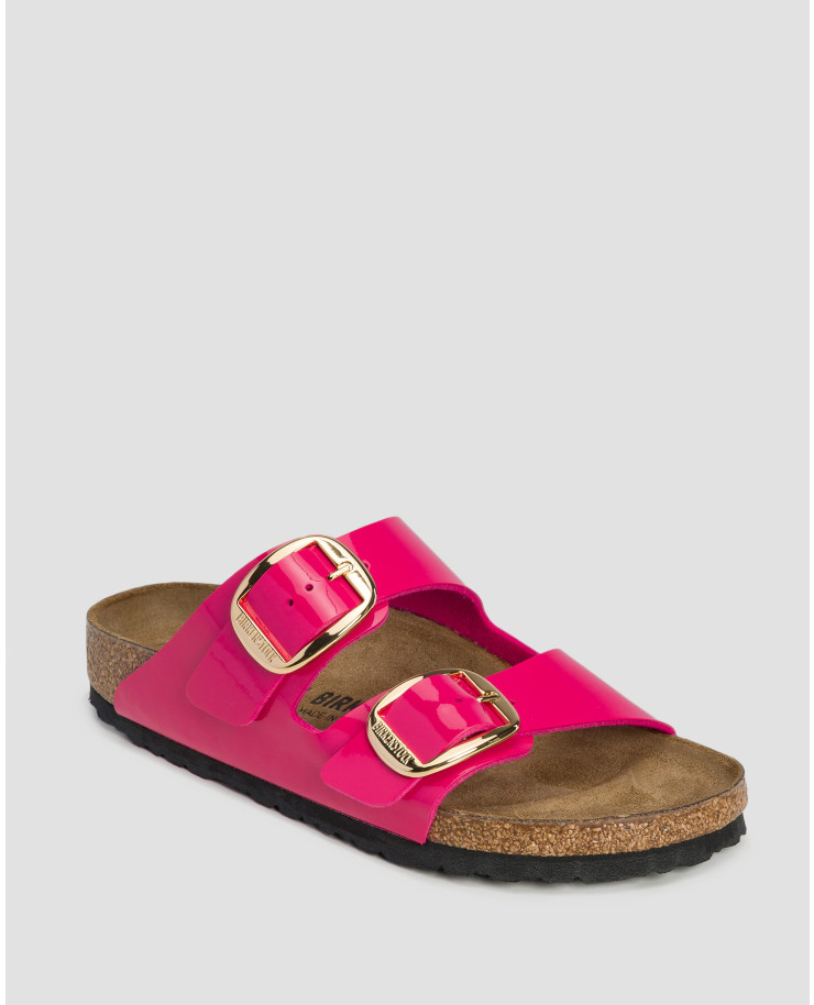 Sandales roses pour femmes Birkenstock Arizona BB BF Patent Narrow