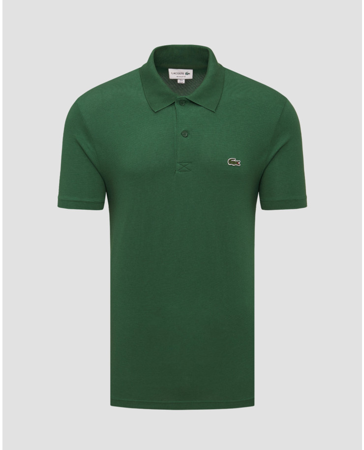 Zielone polo męskie Lacoste DH0783