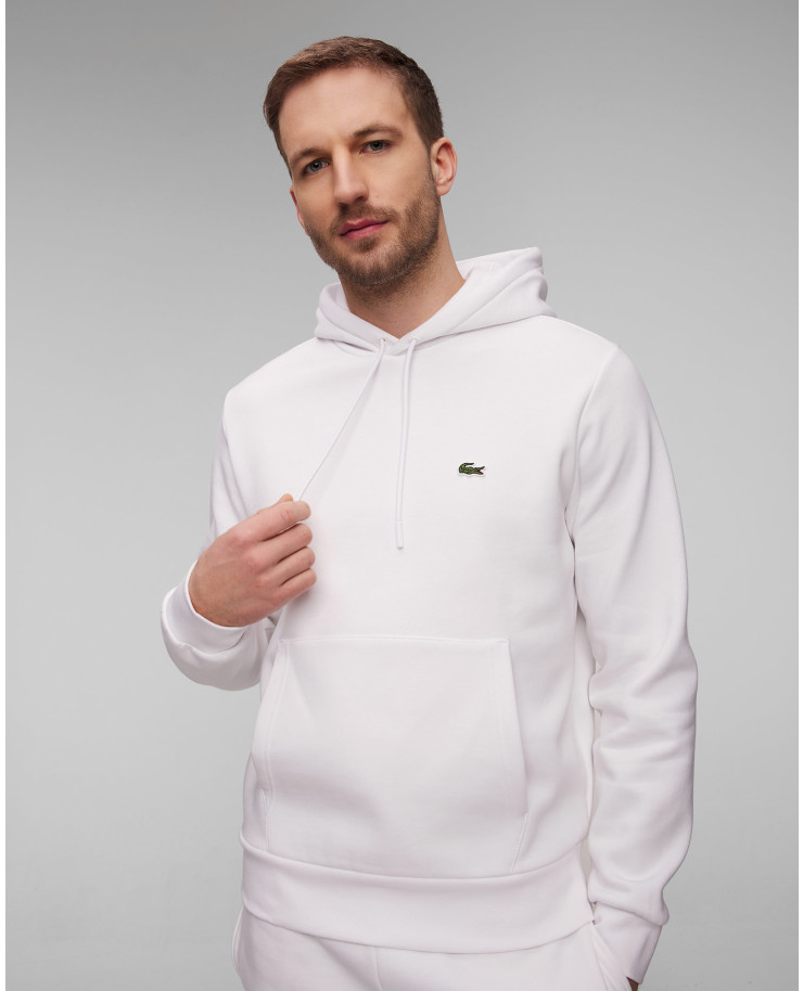 Sweat-shirt blanc pour hommes Lacoste SH9623