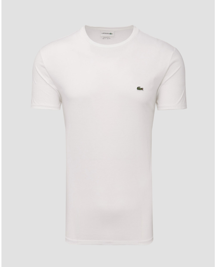 T-shirt bianca da uomo Lacoste TH6709