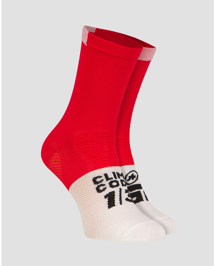 Czerwone skarpetki rowerowe Assos Gt Socks C2