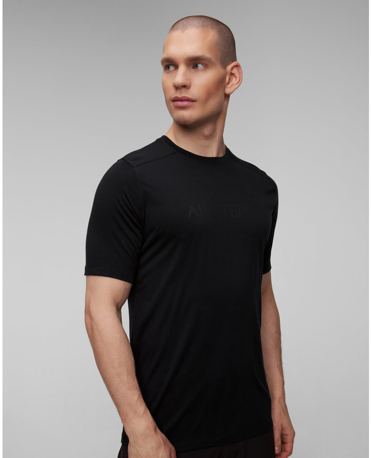 T-shirt nera da uomo Arcteryx Ionia MW Arc Logo SS M