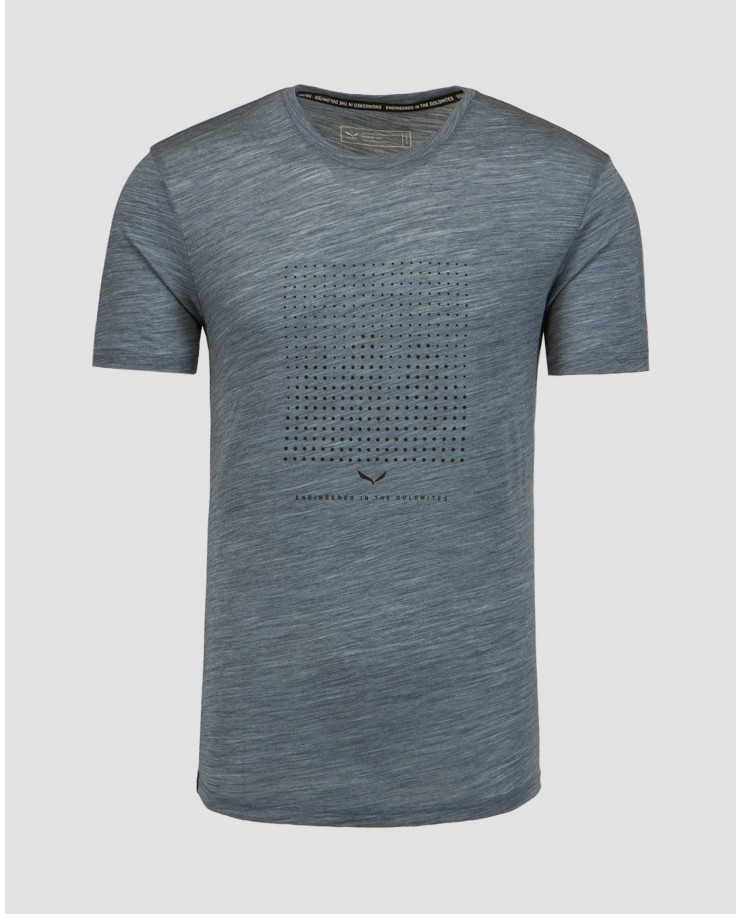 T-shirt merino da uomo Salewa Eagle Dotted Mountain Trainer