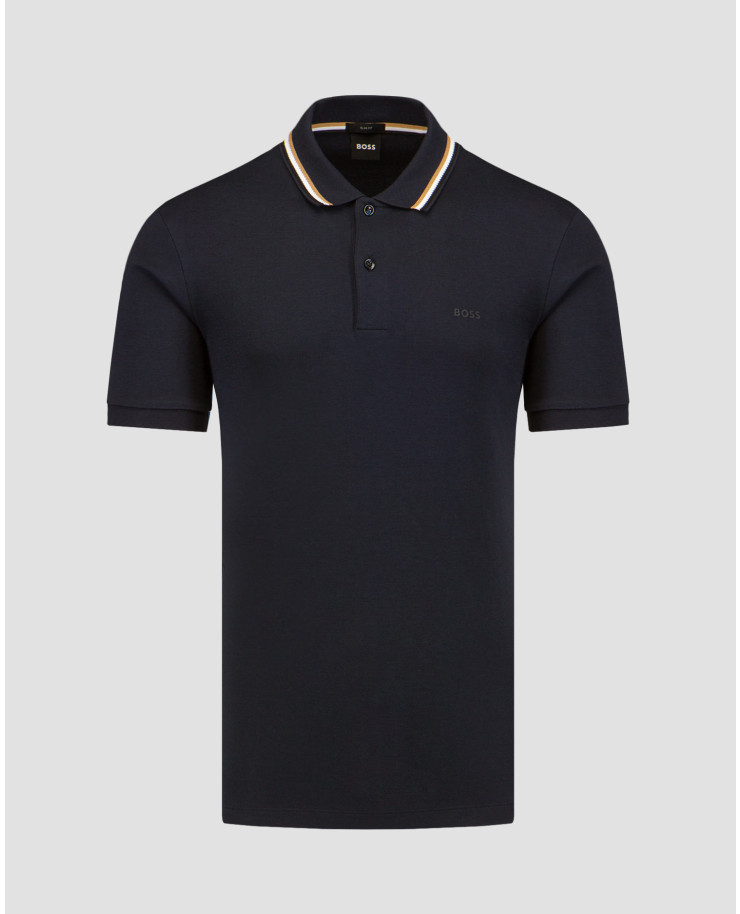 Tricou polo pentru bărbați Hugo Boss Penrose - albastru marin 