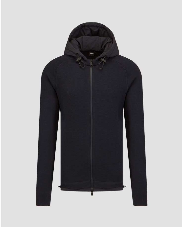 Hugo Boss P-Ostico Wollpullover mit Kapuze