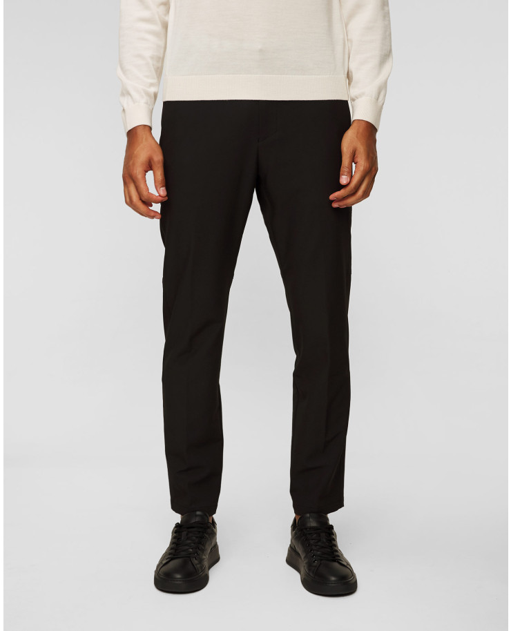 Pantaloni idrofobi neri da uomo Hugo Boss T_Commuter-Reg