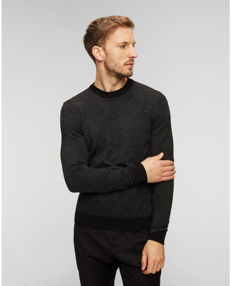 Sweter wełniany męski Hugo Boss Motivo