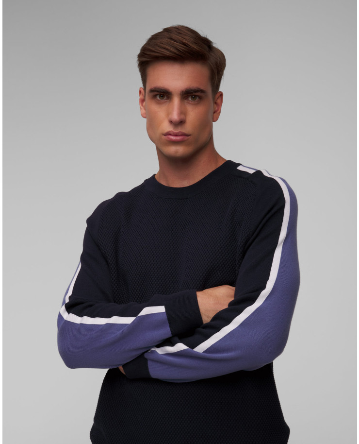 Maglione blu scuro da uomo Hugo Boss Pontevico