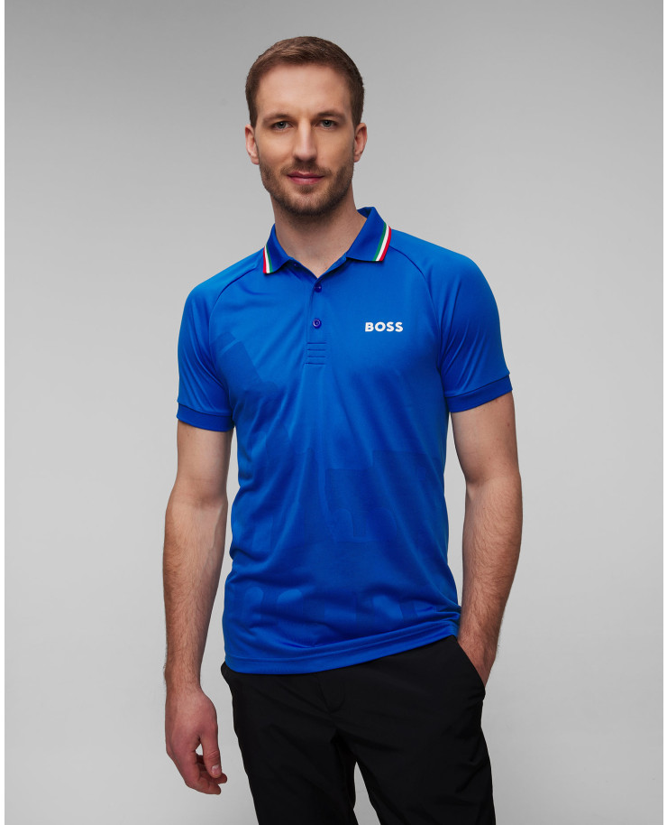 BOSS x MATTEO BERRETTINI Patteo Herren-Poloshirt in Marineblau