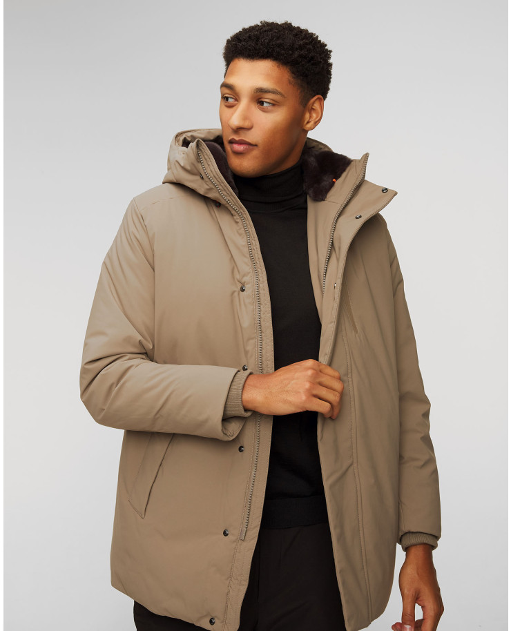 Men's brown parka Save the Duck Antoine