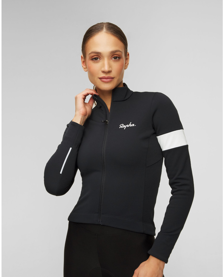 Veste cycliste d'hiver noire pour femmes Rapha Core