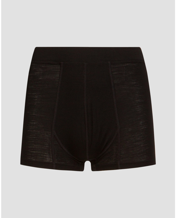 Boxer noir en laine pour hommes We Norwegians Sno