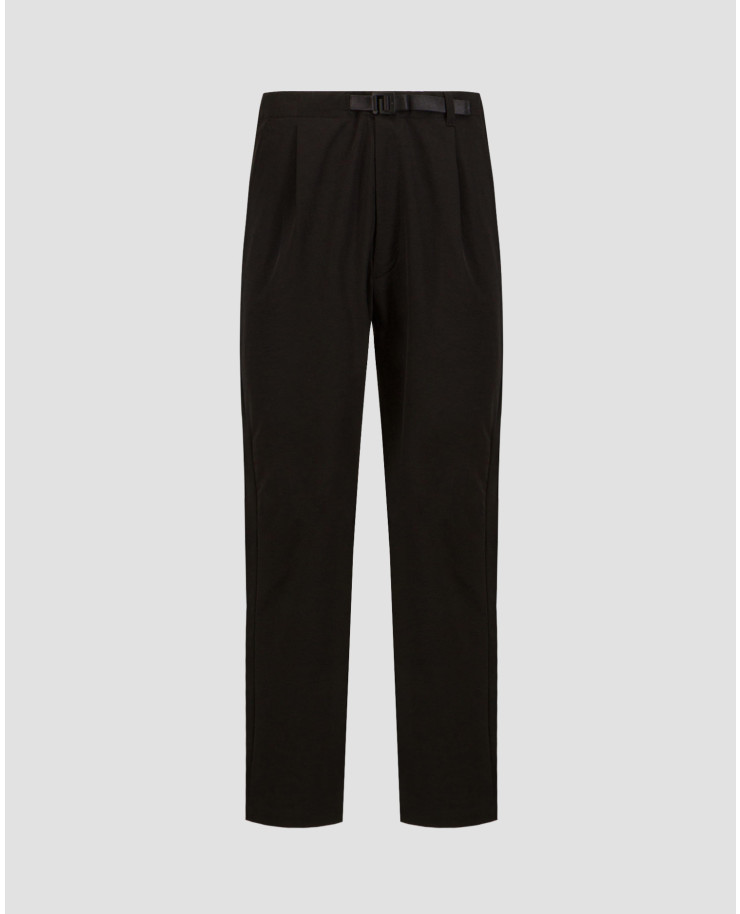 Pantaloni neri da uomo Goldwin One Tuck Tapered Stretch Pants