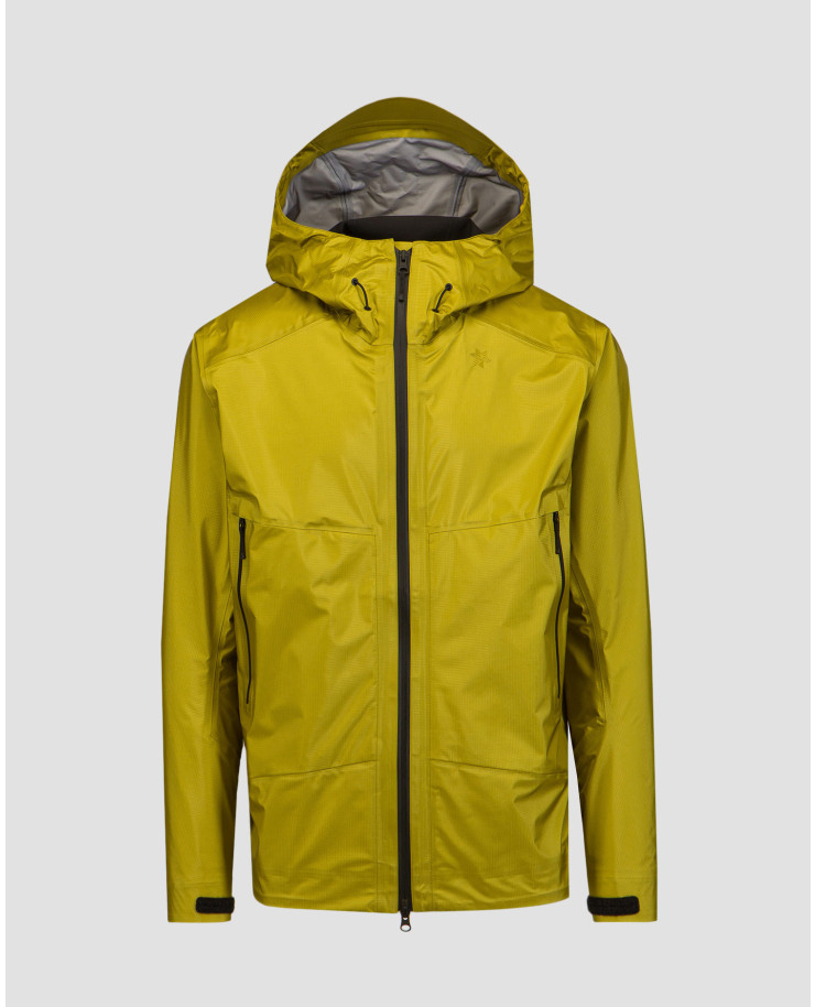 Veste à membrane jaune pour hommes Goldwin GORE-TEX 3L Aqua Tect Jacket