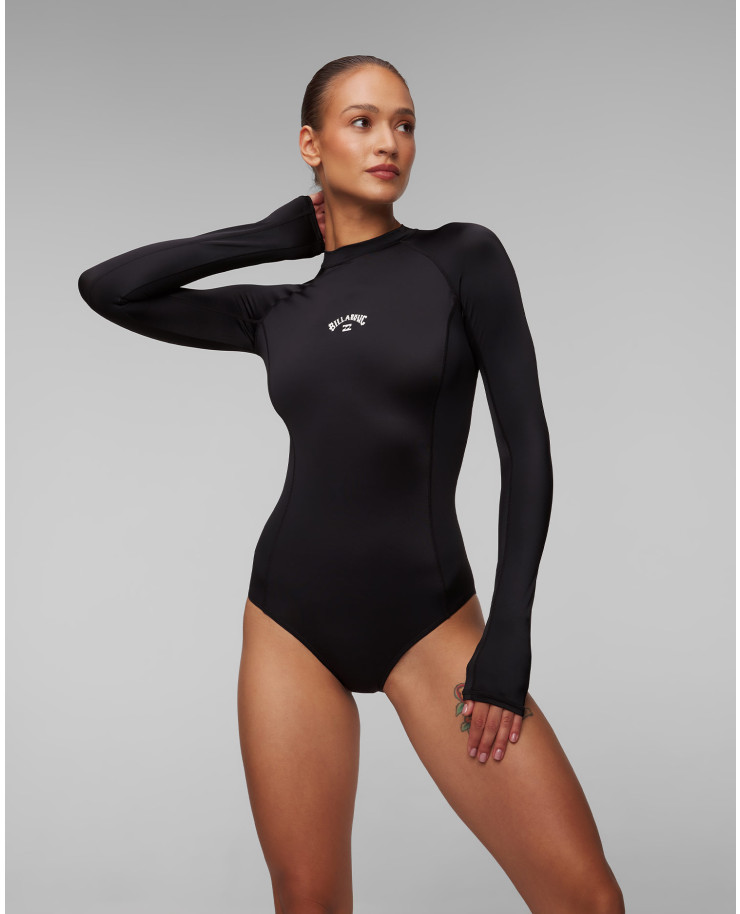 Maillot de bain une pièce noir pour femmes Billabong Tropic Bodysuit Ls