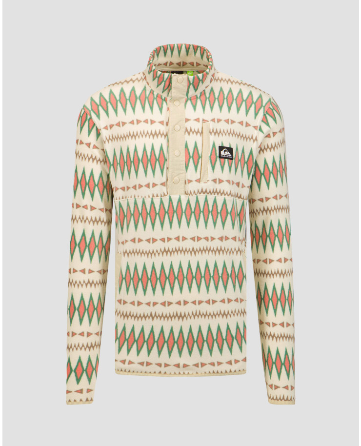 Felpa beige da uomo Quiksilver No Destination 2 Half Snap