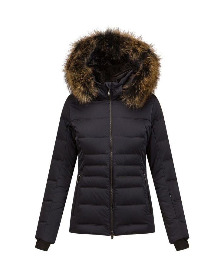 DESCENTE MARIBEL ski jacket with a fur